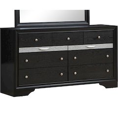 Glory Furniture Madrid Dresser in Black Color