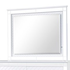 Glory Furniture Livorno Mirror in White Color