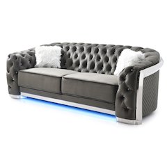 Glory Furniture Sapphire Sofa in Gray Color