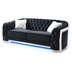 Glory Furniture Sapphire Sofa in Black Color