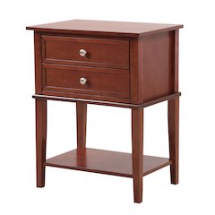 Glory Furniture Newton Nightstand in Cherry Color