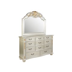 Glory Furniture Lyon Dresser in Champagne Color