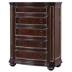 Glory Furniture Paris Chest in Classic Cherry Color