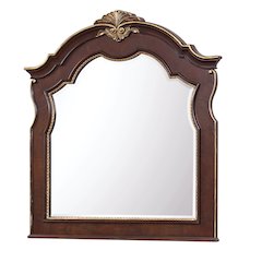Glory Furniture Paris Mirror in Classic Cherry Color