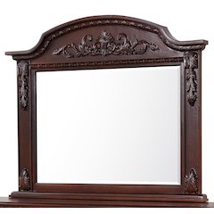 Glory Furniture Lyndon Mirror in Classic Cherry Color