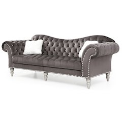 Glory Furniture Wilshire Sofa in Gray Color