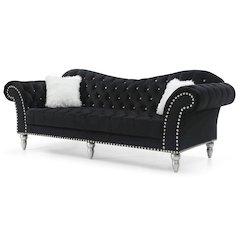 Glory Furniture Wilshire Sofa in Black Color