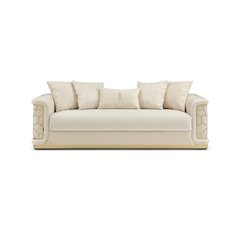 Glory Furniture Talia Sofa in Ivory Color