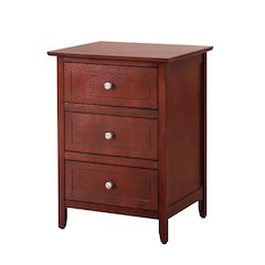 Glory Furniture Daniel   3 Drawer Nightstand, Cherry