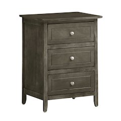 Glory Furniture Daniel Nightstand in Gray Color
