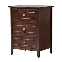 Glory Furniture Daniel Nightstand in Cappuccino Color