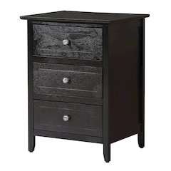 Glory Furniture Daniel Nightstand in Black Color