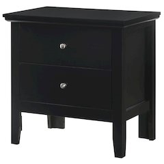 Glory Furniture Primo Nightstand in Black Color