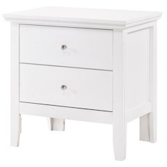 Glory Furniture Primo Nightstand in White Color