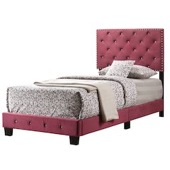 Glory Furniture Suffolk Twin Bed in Cherry Color