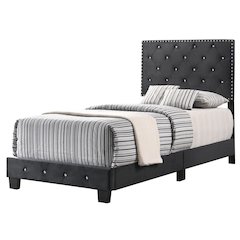 Glory Furniture Suffolk Twin Bed in Black Color