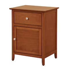 Glory Furniture Izzy Nightstand in Oak Color