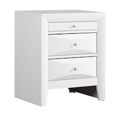 Glory Furniture Marilla Night Stand in White Color