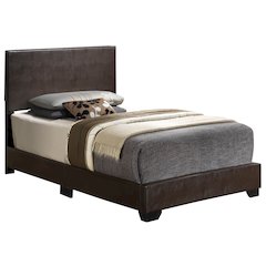 Glory Furniture Aaron Twin Bed in Cappuccino Color