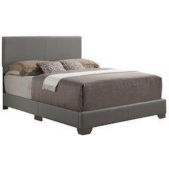 Glory Furniture Aaron Queen Bed in Light Grey Color