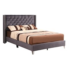 Glory Furniture Julie Queen Bed in Gray Color