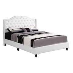 Glory Furniture Joy Queen Bed in White Color