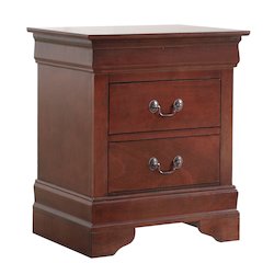 Glory Furniture LouisPhillipe Nightstand in Cherry Color