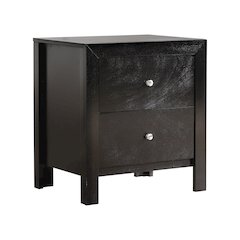 Glory Furniture Burlington Night Stand in Black Color