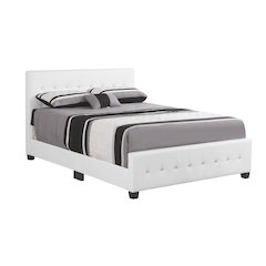 Glory Furniture Diamond Queen Bed in White Color