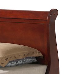 Glory Furniture Louis Phillipe Twin Bed in Cherry Color