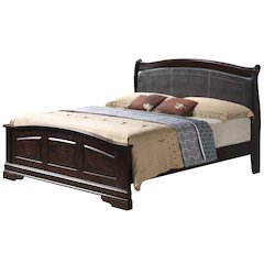 Glory Furniture Louis Phillipe Queen Bed in Cappuccino Color