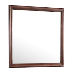 Glory Furniture Louis Phillipe Mirror in Cappuccino Color
