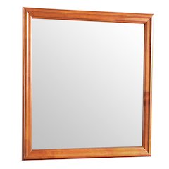 Glory Furniture Louis Phillipe Mirror in Oak Color