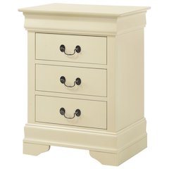 Glory Furniture Louis Phillipe Night Stand in Beige Color