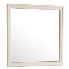 Glory Furniture Louis Phillipe Mirror in Beige Color