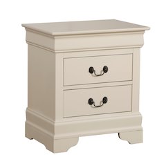 Glory Furniture Louis Phillipe Night Stand in Beige Color