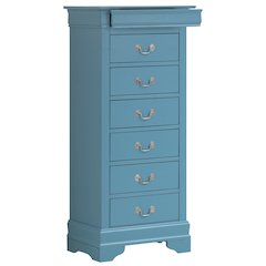 Glory Furniture Louis Phillipe Lingerie Chest in Teal Color