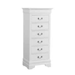 Glory Furniture Louis Phillipe Lingerie Chest in White Color