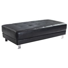 Glory Furniture Riveredge Ottoman in Black Color