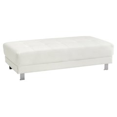 Glory Furniture Riveredge Ottoman in White Color
