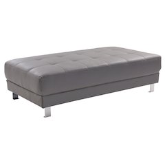 Glory Furniture Riveredge Ottoman in Gray Color