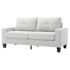 Glory Furniture Newbury Sofa in White Color