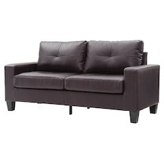 Glory Furniture Newbury Sofa in Dark Brown Color