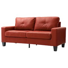 Glory Furniture Newbury Sofa in Red Color