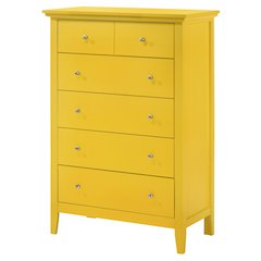 Glory Furniture Hammond Chest in Yellow Color