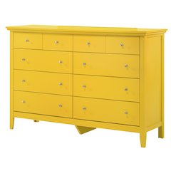 Glory Furniture Hammond Dresser in Yellow Color