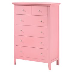 Glory Furniture Hammond Chest in Pink Color