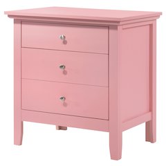 Glory Furniture Hammond Night Stand in Pink Color