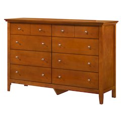 Glory Furniture Hammond Dresser in Oak Color