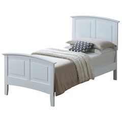 Glory Furniture Hammond Twin Bed in White Color